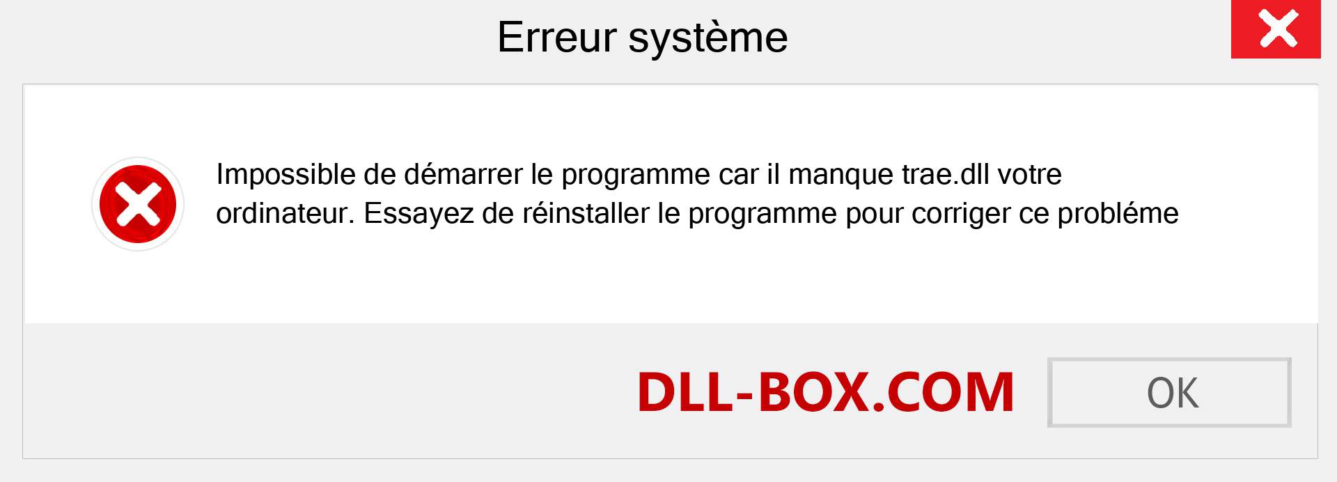 Le fichier trae.dll est manquant ?. Télécharger pour Windows 7, 8, 10 - Correction de l'erreur manquante trae dll sur Windows, photos, images